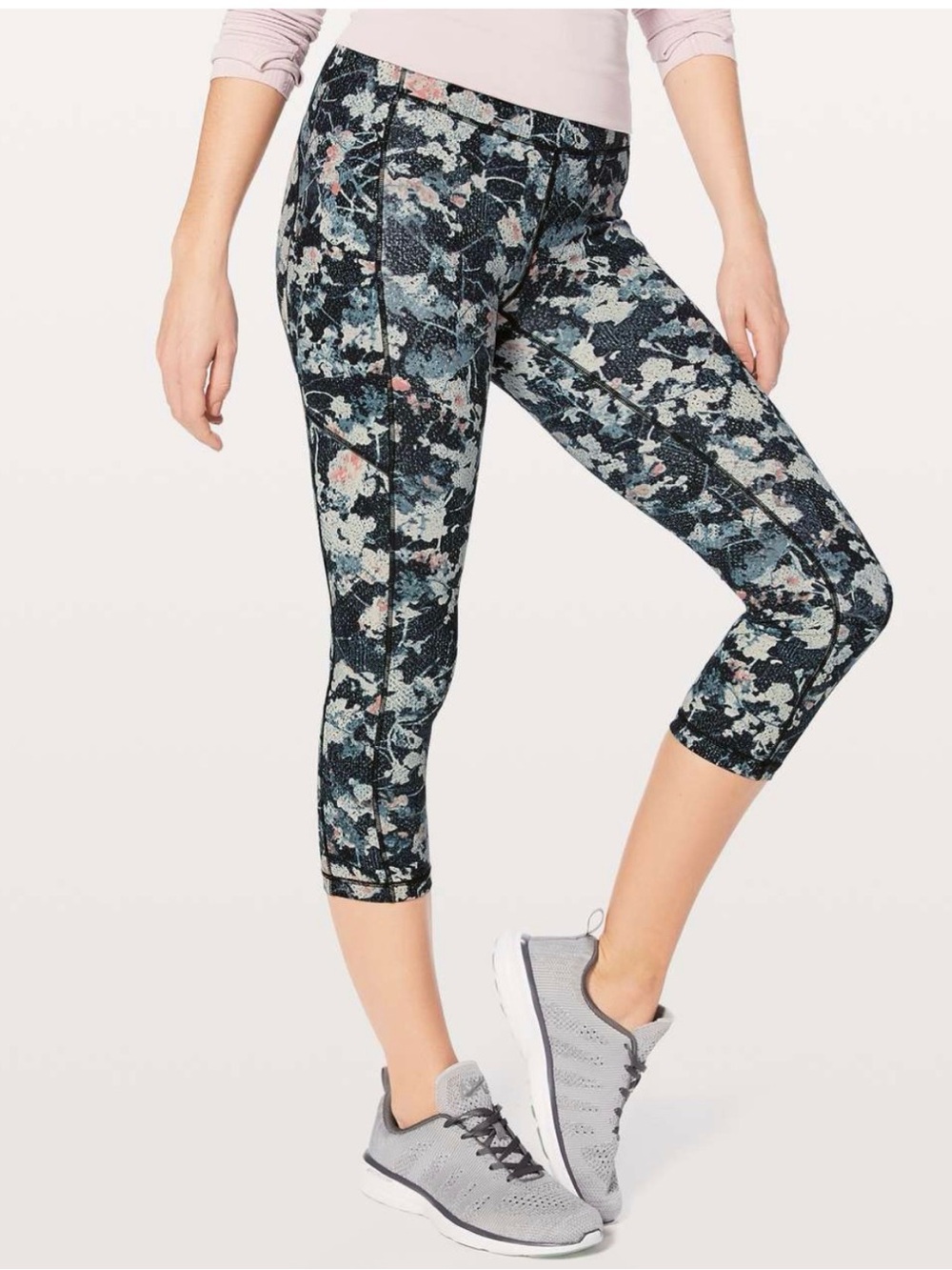 🍋 LULULEMON Floral Print Active Leggings Size 4 W6AK7S